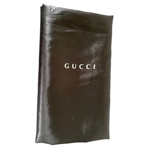 Gucci black satin dust back